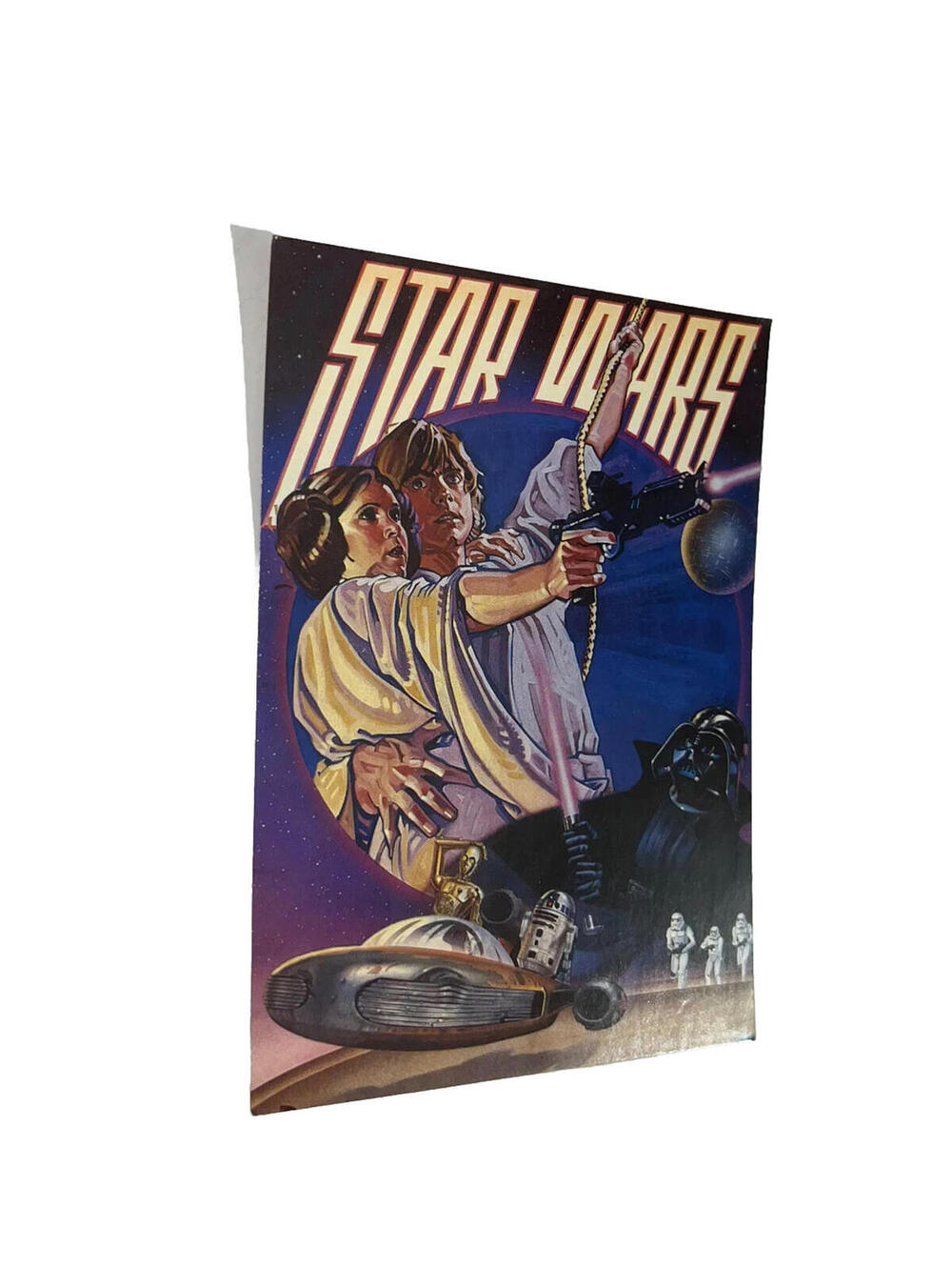 Vintage early 1990's Star Wars Classico San Francisco 8x10 postcard Luke Leia